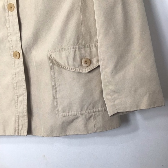 Talbots silk jacket women 10 tan - Picture 3 of 9